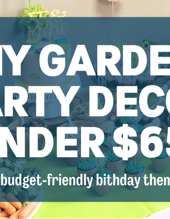 Garden Party Decor  on a Budget (Under $68)
