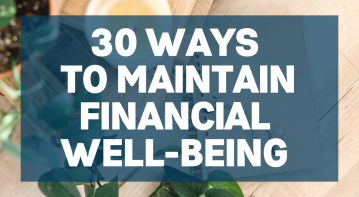 30 Ways to  Maintain Financial Wellness