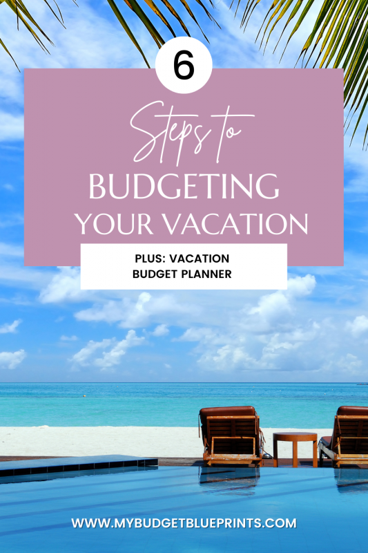 How To Budget For Vacations Plus: Vacation Planner Printable | Budget ...