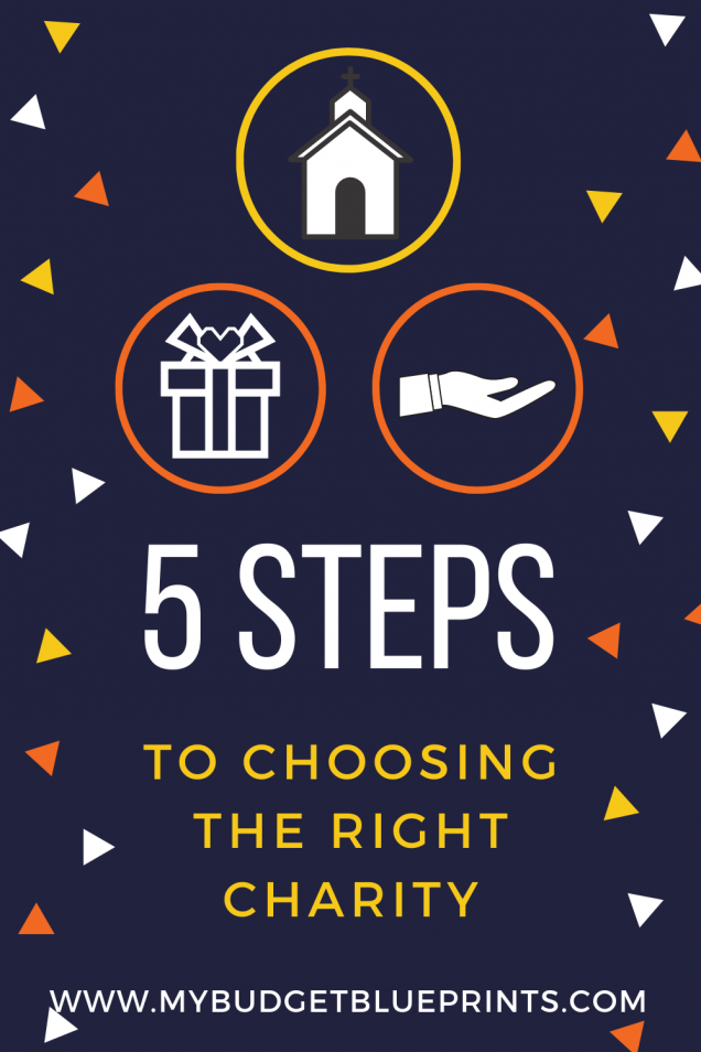 5 Steps To Choosing The Right Charity | Budget Blueprints