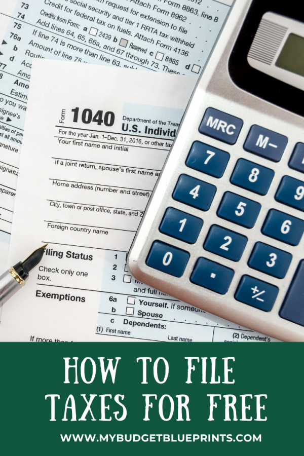 How to File Taxes for Free | Budget Blueprints