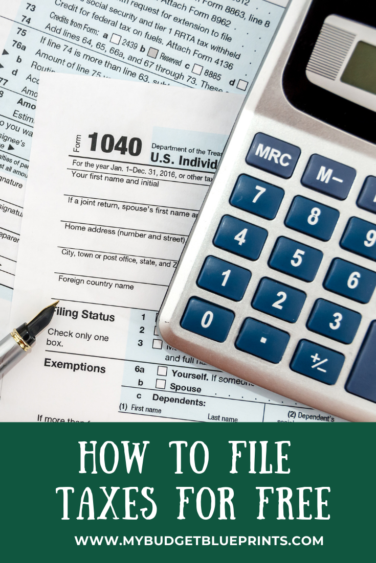 How To File Taxes For Free | Budget Blueprints