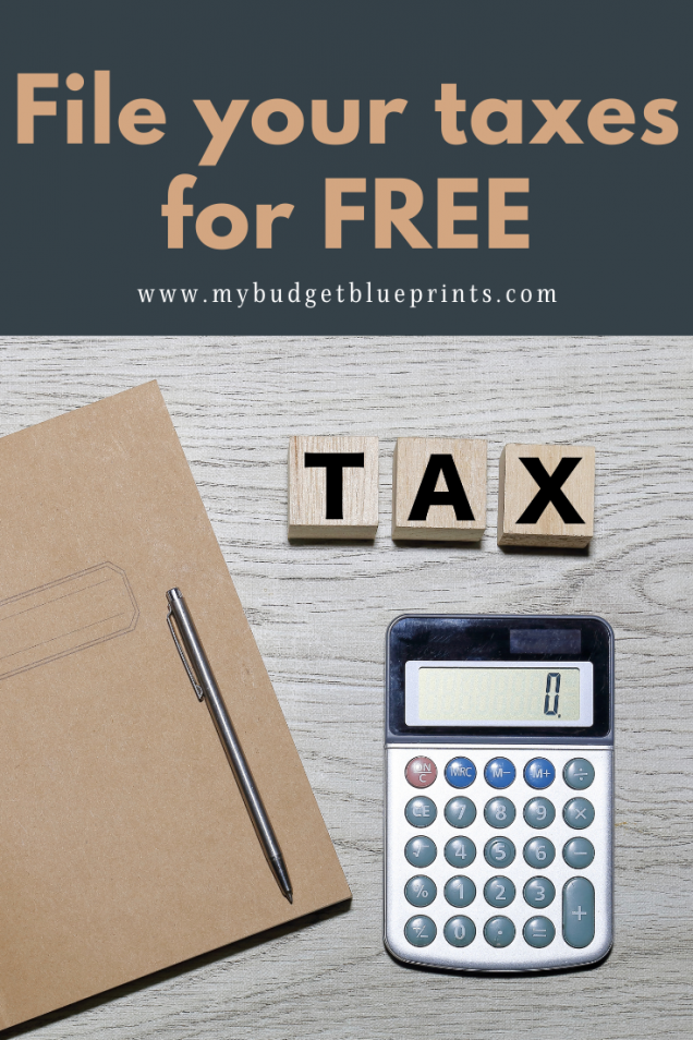 How to File Taxes for Free Budget Blueprints