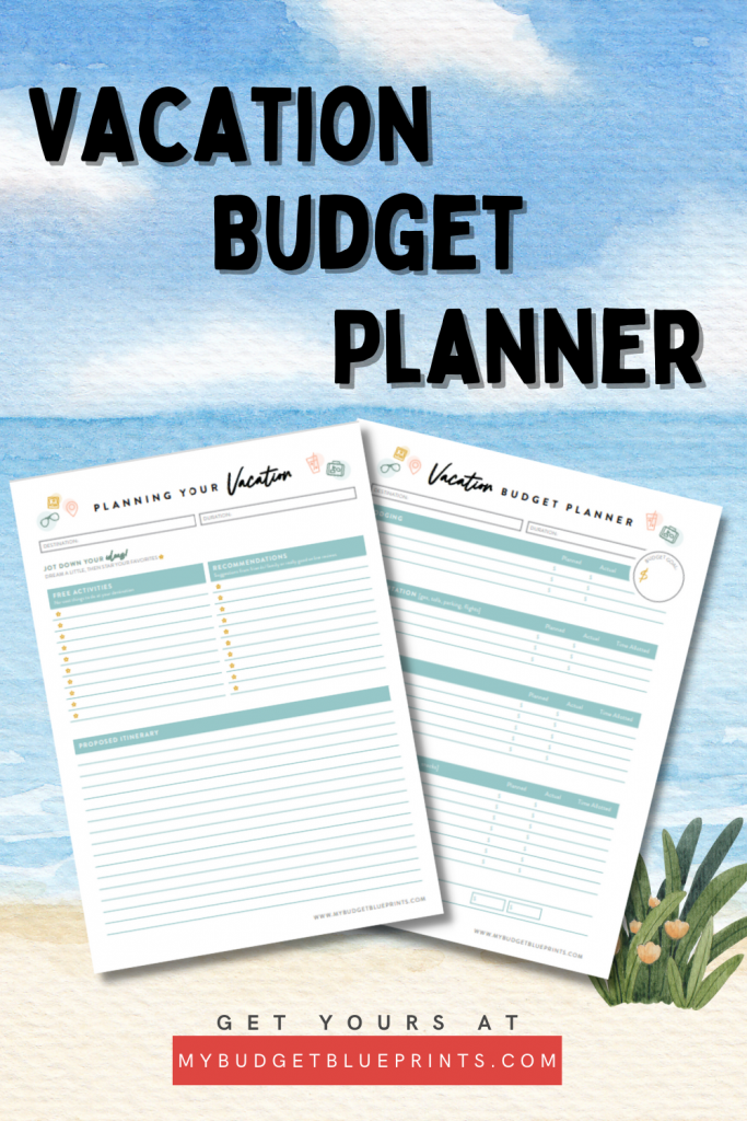 How to Budget for Vacations Plus: Vacation Planner Printable | Budget ...