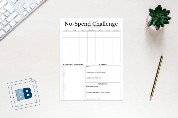 No spend challenge printable