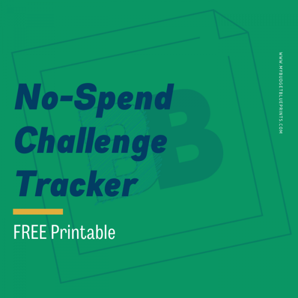 No spend challenge printable